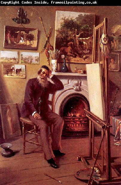 Narjot, Ernest Self-Portrait in the Artist's Studio